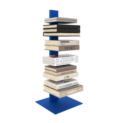 Euro Style - Sapiens 38in Bookcase/Shelf/Shelving Tower in Blue - 94196BLU-KIT veiw 4