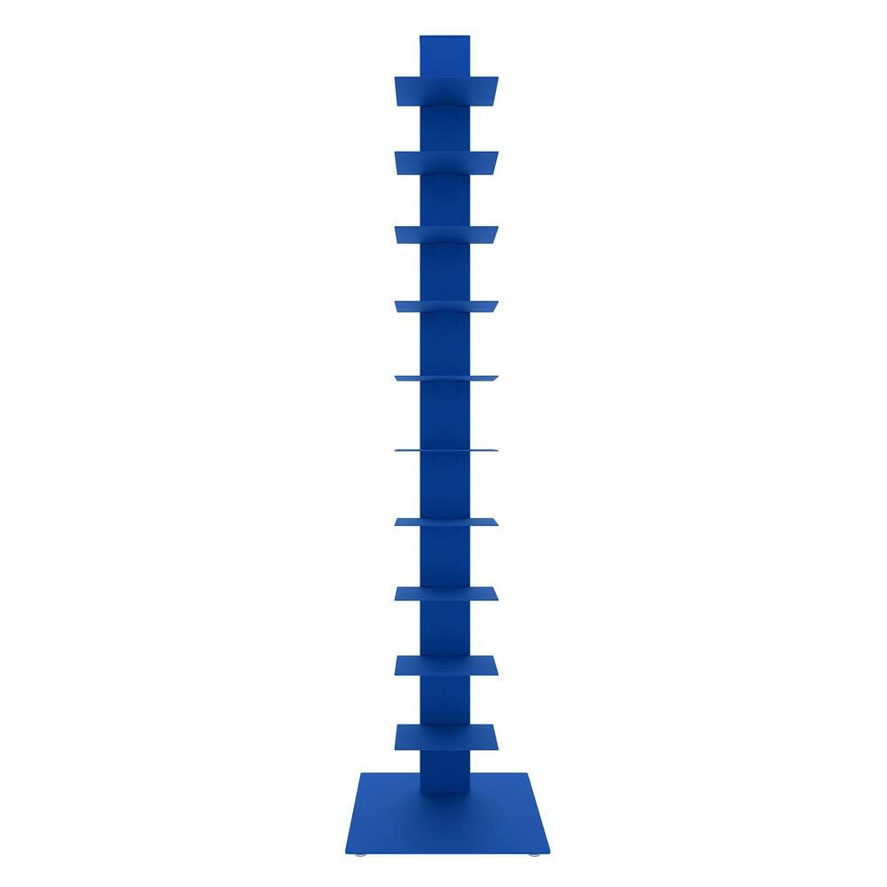 Euro Style - Sapiens 60in Bookcase/Shelf/Shelving Tower in Blue - 94200BLU-KIT veiw 1