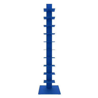 Euro Style - Sapiens 60in Bookcase/Shelf/Shelving Tower in Blue - 94200BLU-KIT veiw 1