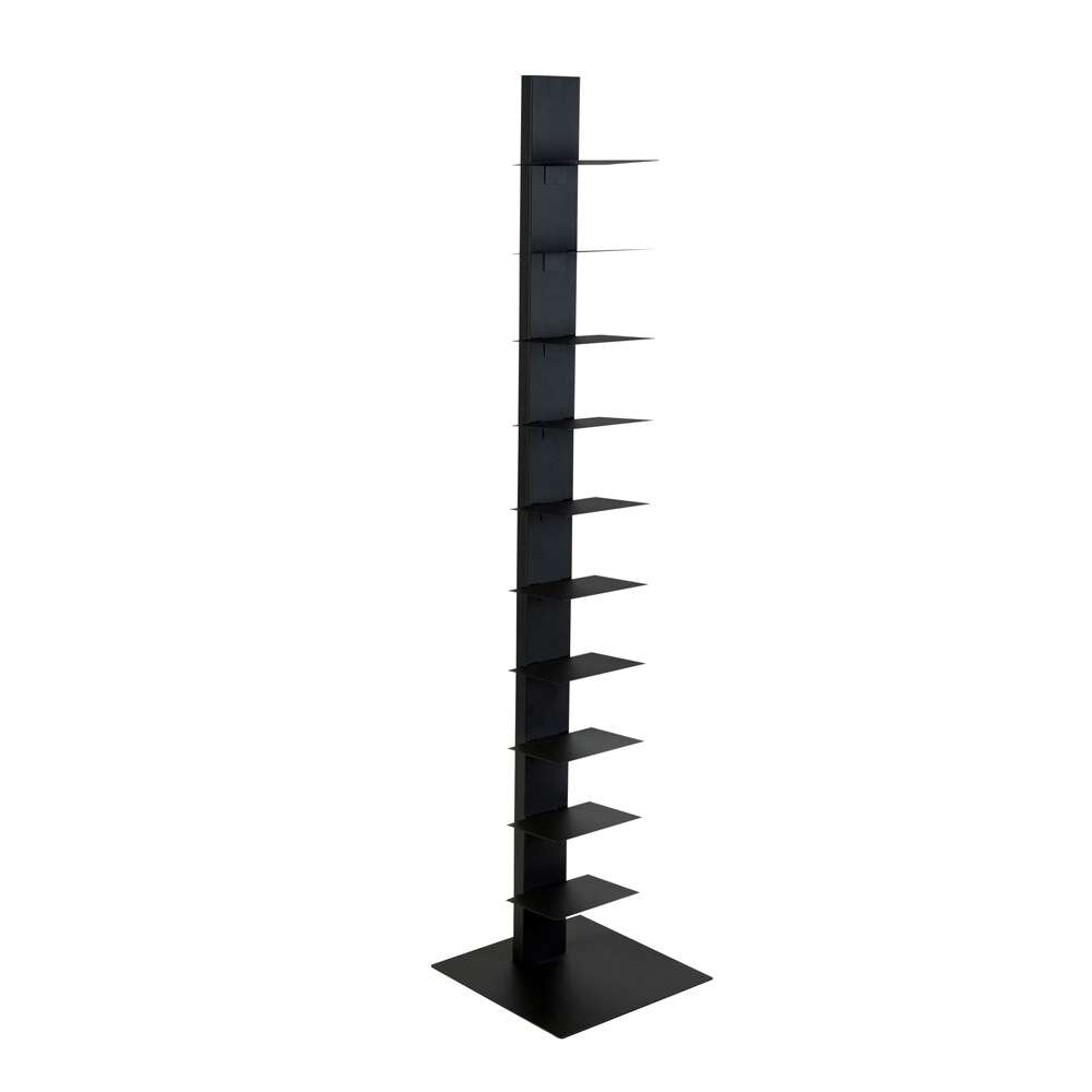 Euro Style - Sapiens 60in Bookcase/Shelf/Shelving Tower in Anthracite - 94200ANTH-KIT view 2