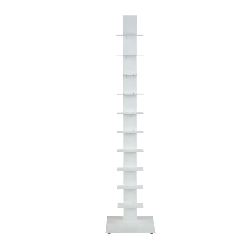 Euro Style - Sapiens 60in Bookcase/Shelf/Shelving Tower in White - 94200WHT-KIT view 1