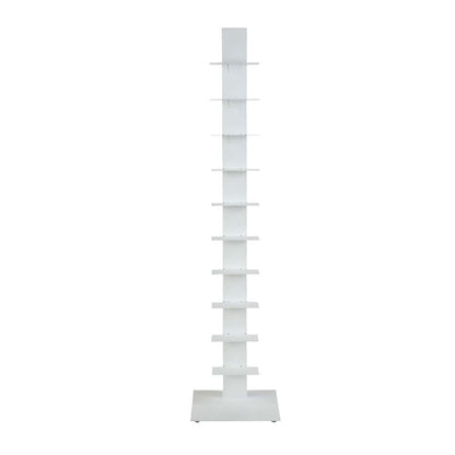 Euro Style - Sapiens 60in Bookcase/Shelf/Shelving Tower in White - 94200WHT-KIT view 1
