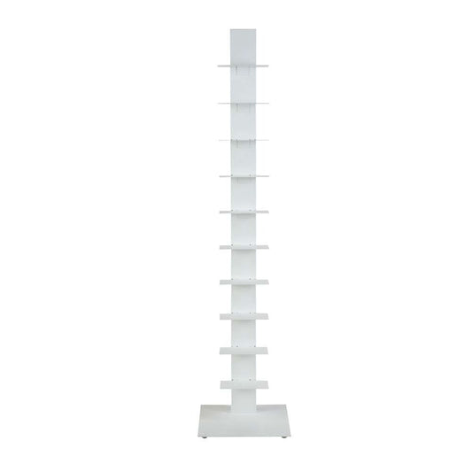 Euro Style - Sapiens 60in Bookcase/Shelf/Shelving Tower in White - 94200WHT-KIT view 1