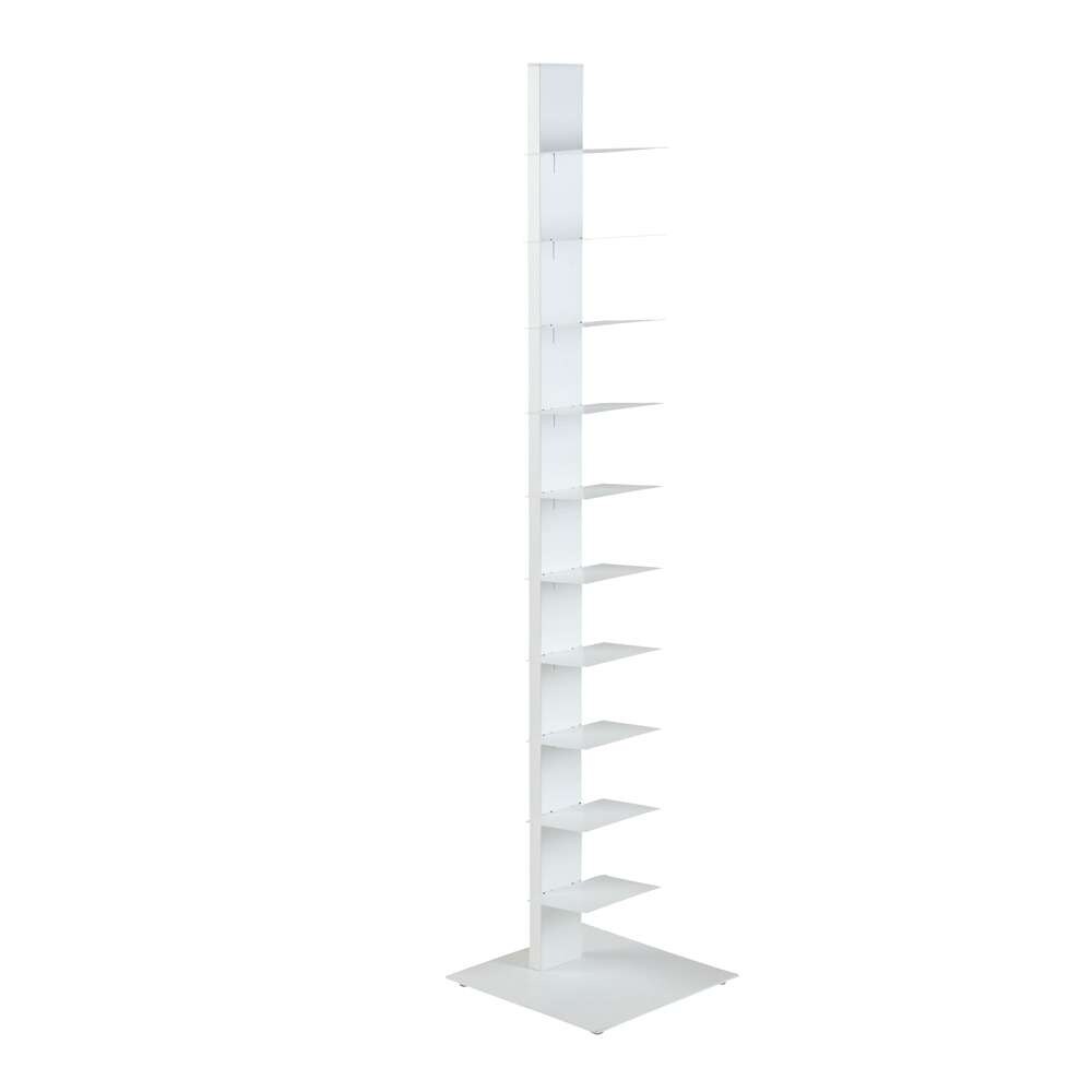 Euro Style - Sapiens 60in Bookcase/Shelf/Shelving Tower in White - 94200WHT-KIT view 2