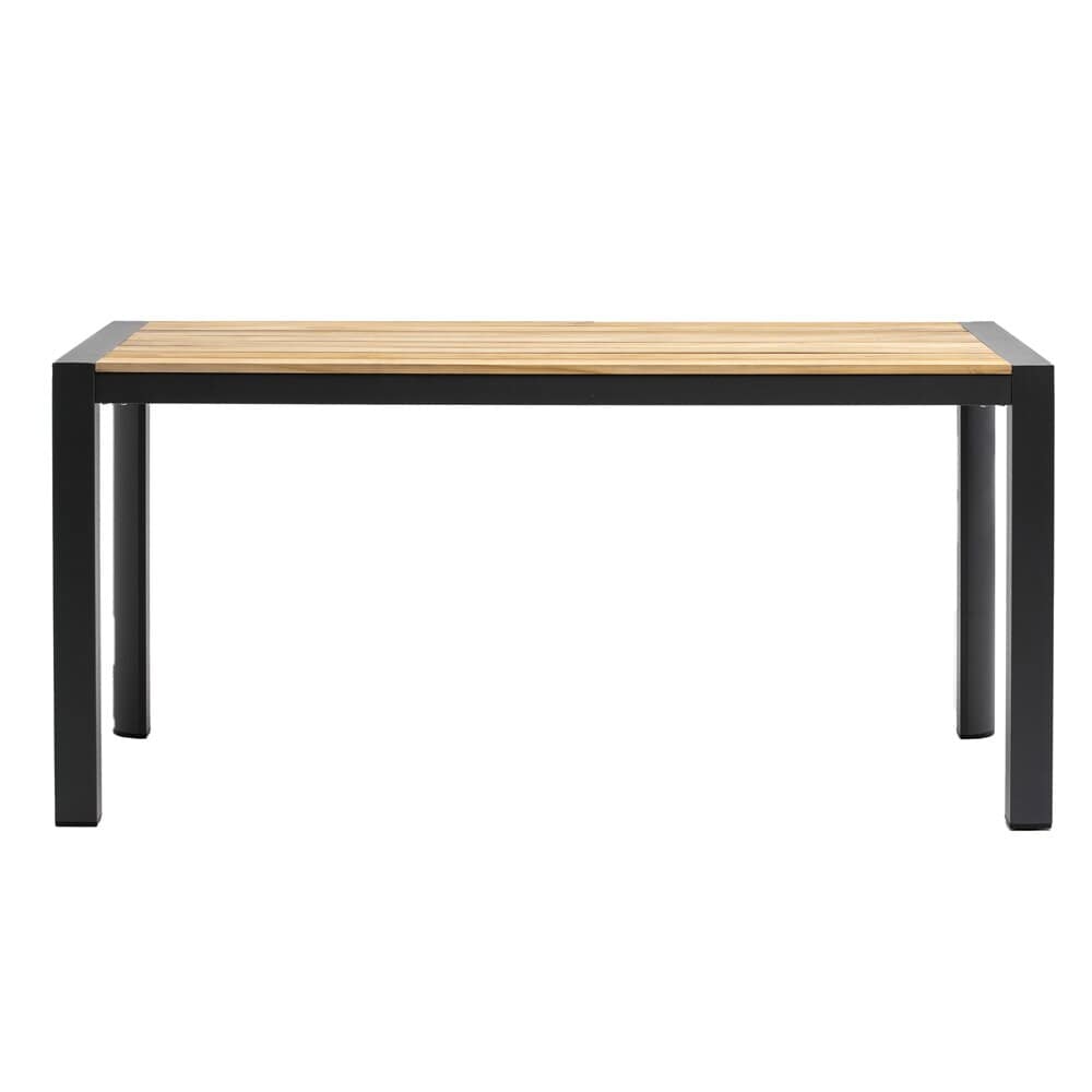 Euro Style - Skog 63inW Outdoor Table, Natural Teak/Anthracite - 90575 veiw 1