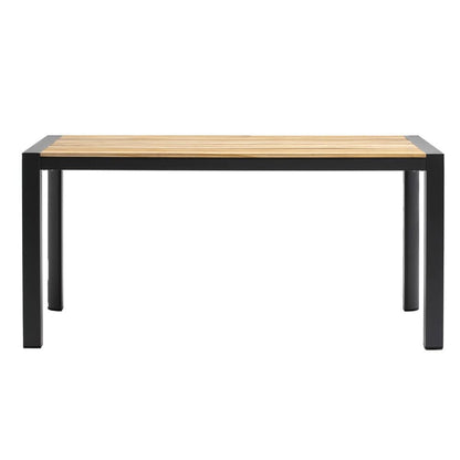 Euro Style - Skog 63inW Outdoor Table, Natural Teak/Anthracite - 90575 veiw 1