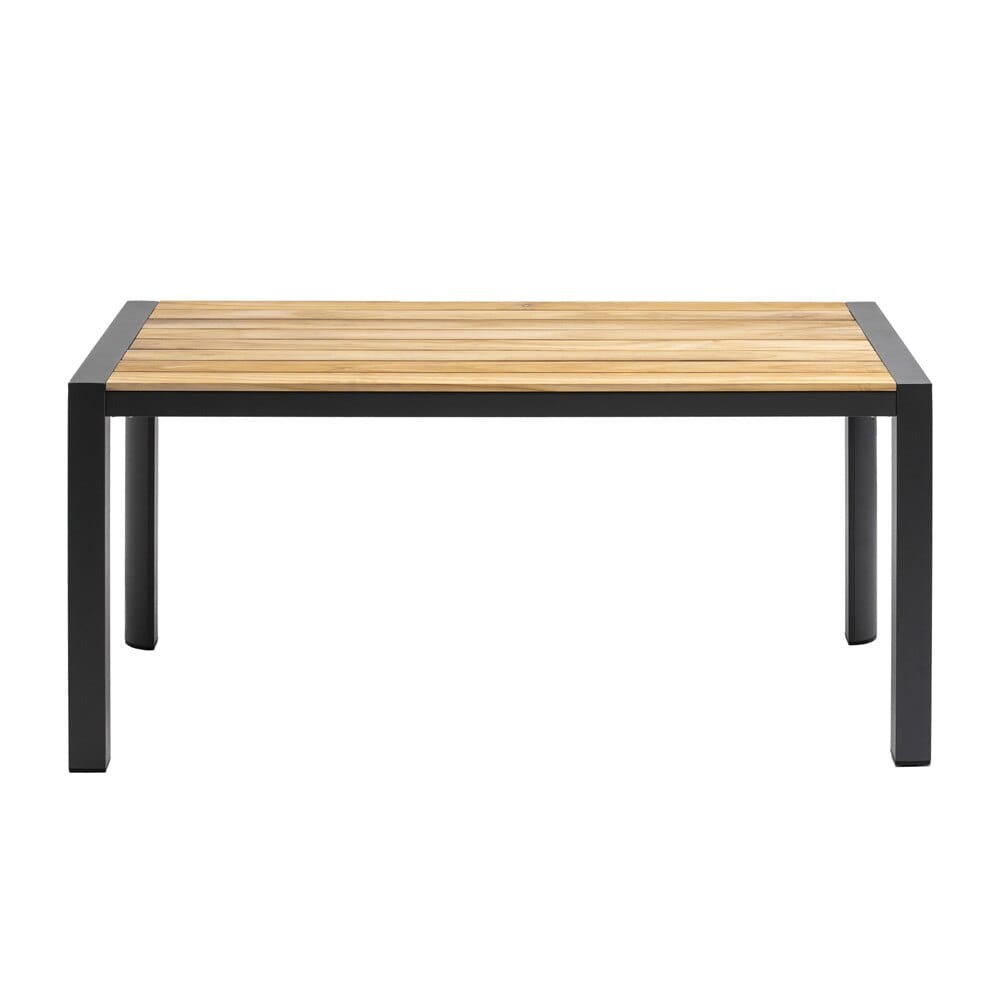 Euro Style - Skog 63inW Outdoor Table, Natural Teak/Anthracite - 90575 veiw 2