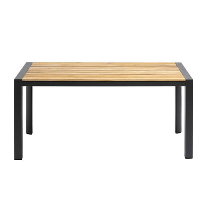 Euro Style - Skog 63inW Outdoor Table, Natural Teak/Anthracite - 90575 veiw 2