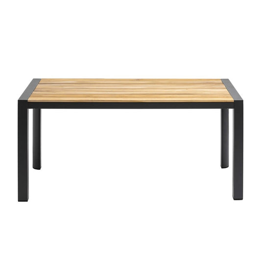 Euro Style - Skog 63inW Outdoor Table, Natural Teak/Anthracite - 90575 veiw 2