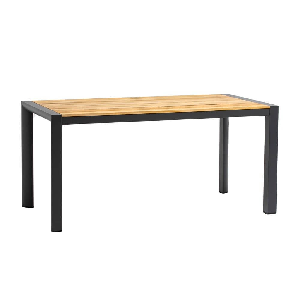 Euro Style - Skog 63inW Outdoor Table, Natural Teak/Anthracite - 90575 veiw 3