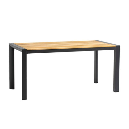 Euro Style - Skog 63inW Outdoor Table, Natural Teak/Anthracite - 90575 veiw 3