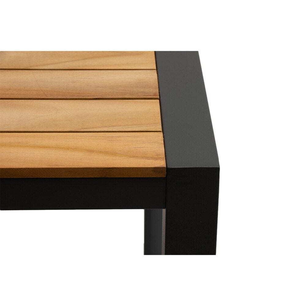Euro Style - Skog 63inW Outdoor Table, Natural Teak/Anthracite - 90575 veiw 4