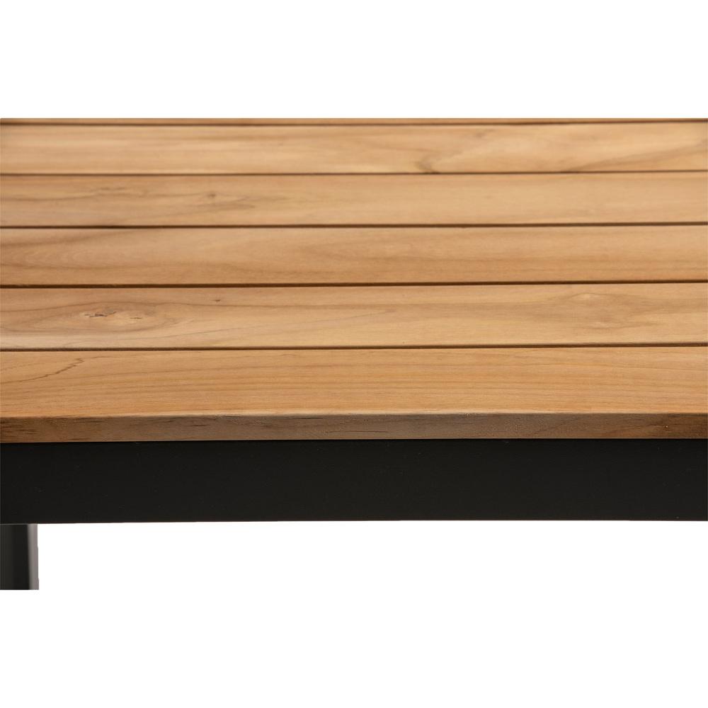 Euro Style - Skog 63inW Outdoor Table, Natural Teak/Anthracite - 90575 veiw 5