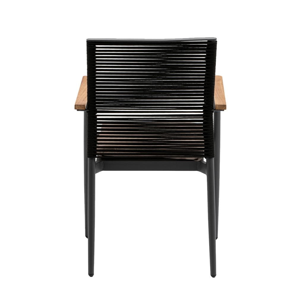 Euro Style - Skog Stackable Outdoor Armchairs, Black/Taupe/Anthracite - Set of 2 - 90499-BLK veiw 6