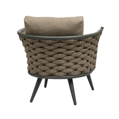 Euro Style - Solna Indoor/Outdoor Lounge Chair, Taupe/Gray - 90495-TPE veiw 4