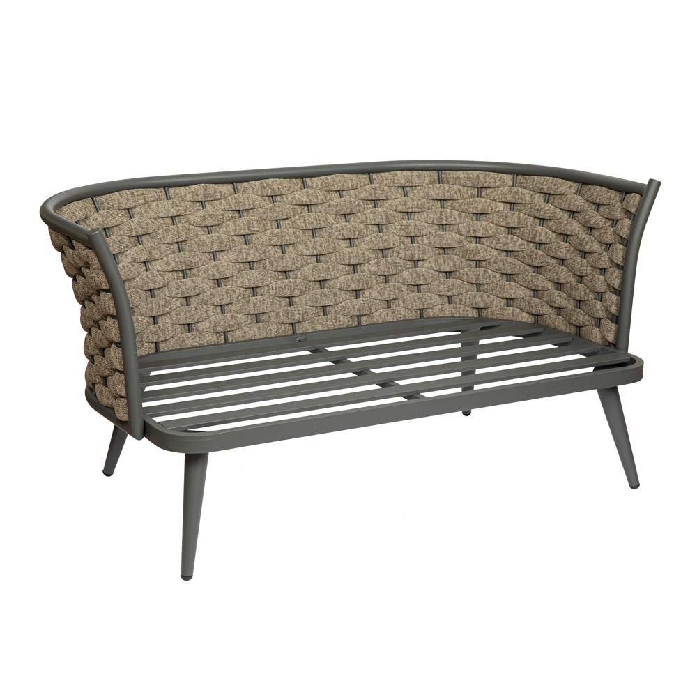 Euro Style - Solna Indoor/Outdoor Loveseat, Taupe/Gray - 90497-TPE veiw 6