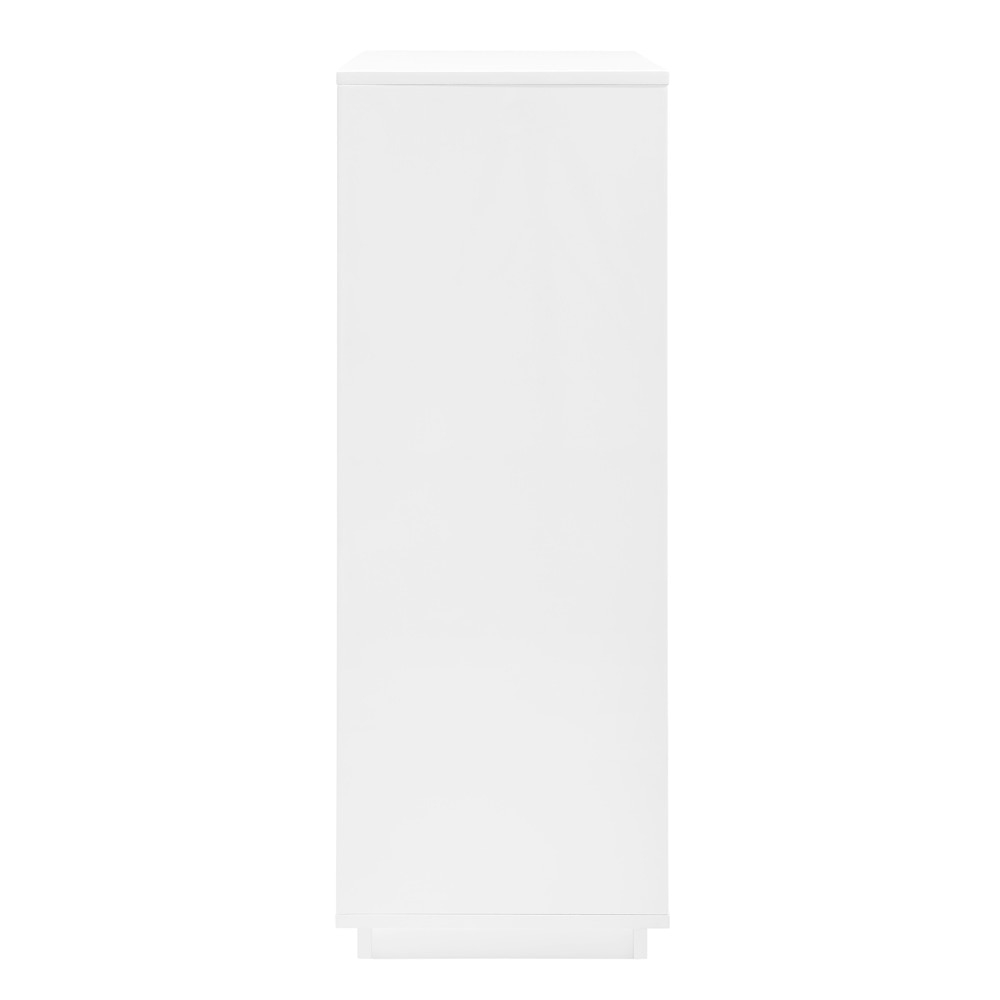 Euro Style - Tresero 38inW 4-Drawer Chest, High Gloss White - 90652WHT-KIT veiw 4