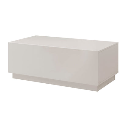 Euro Style - Tresero 47inW Coffee Table, High Gloss Warm Gray - 90651-WMGRY veiw 2