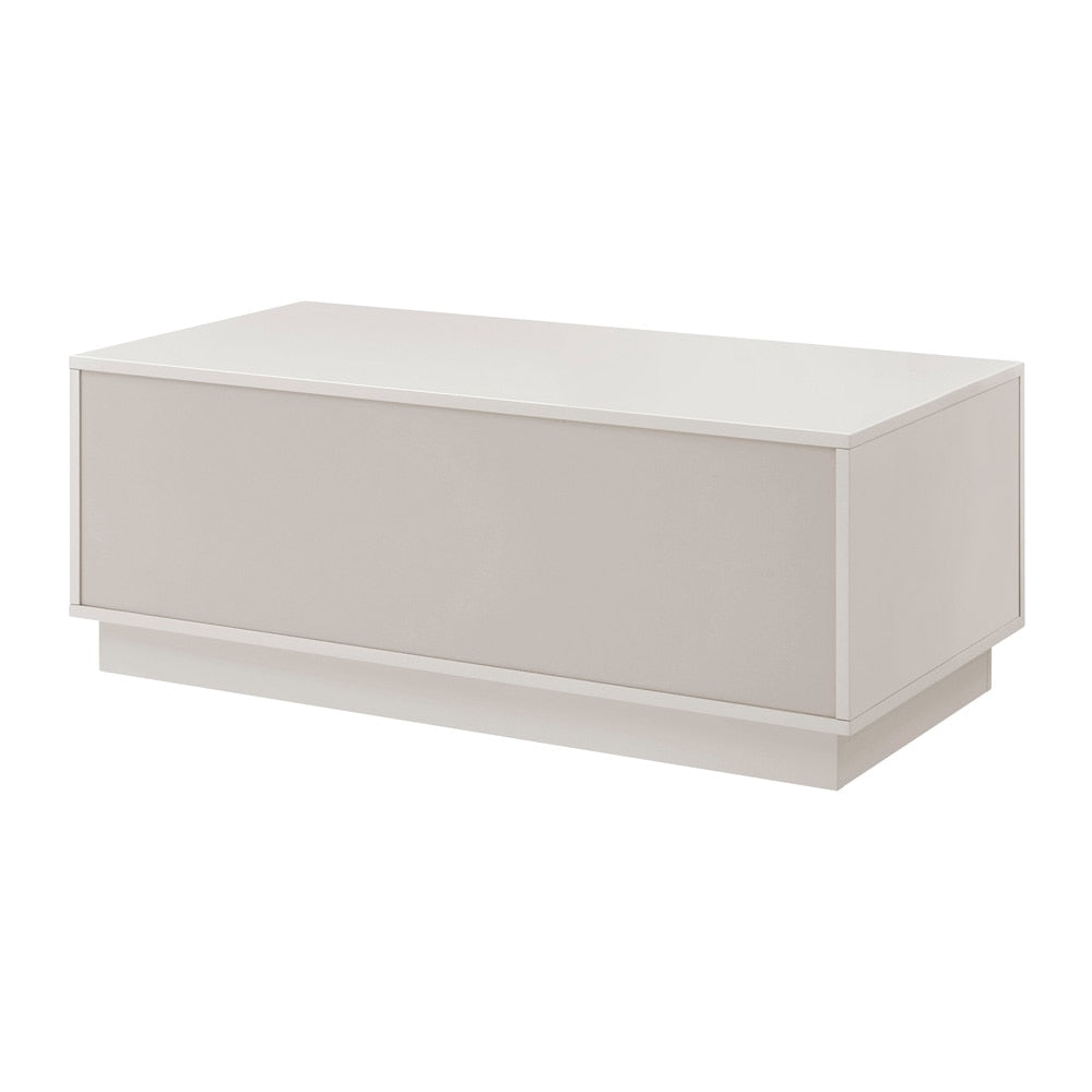 Euro Style - Tresero 47inW Coffee Table, High Gloss Warm Gray - 90651-WMGRY veiw 5