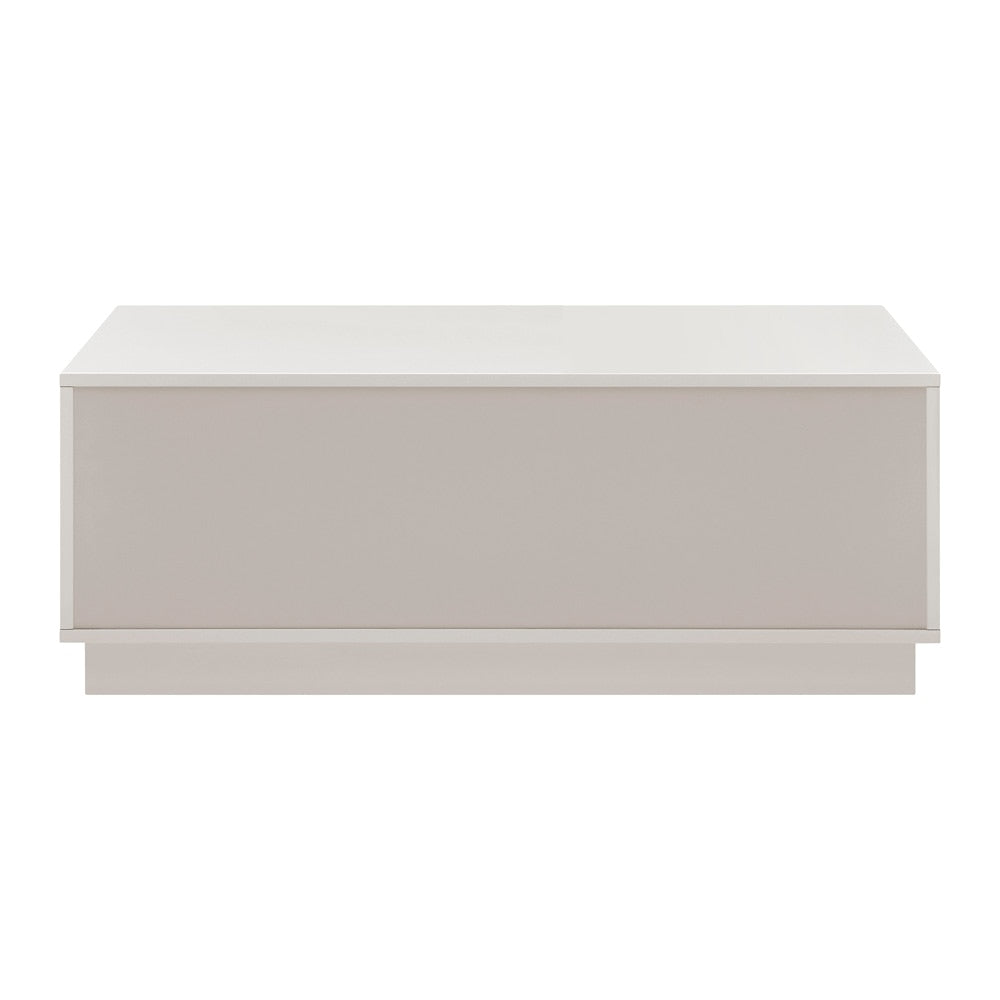 Euro Style - Tresero 47inW Coffee Table, High Gloss Warm Gray - 90651-WMGRY veiw 6