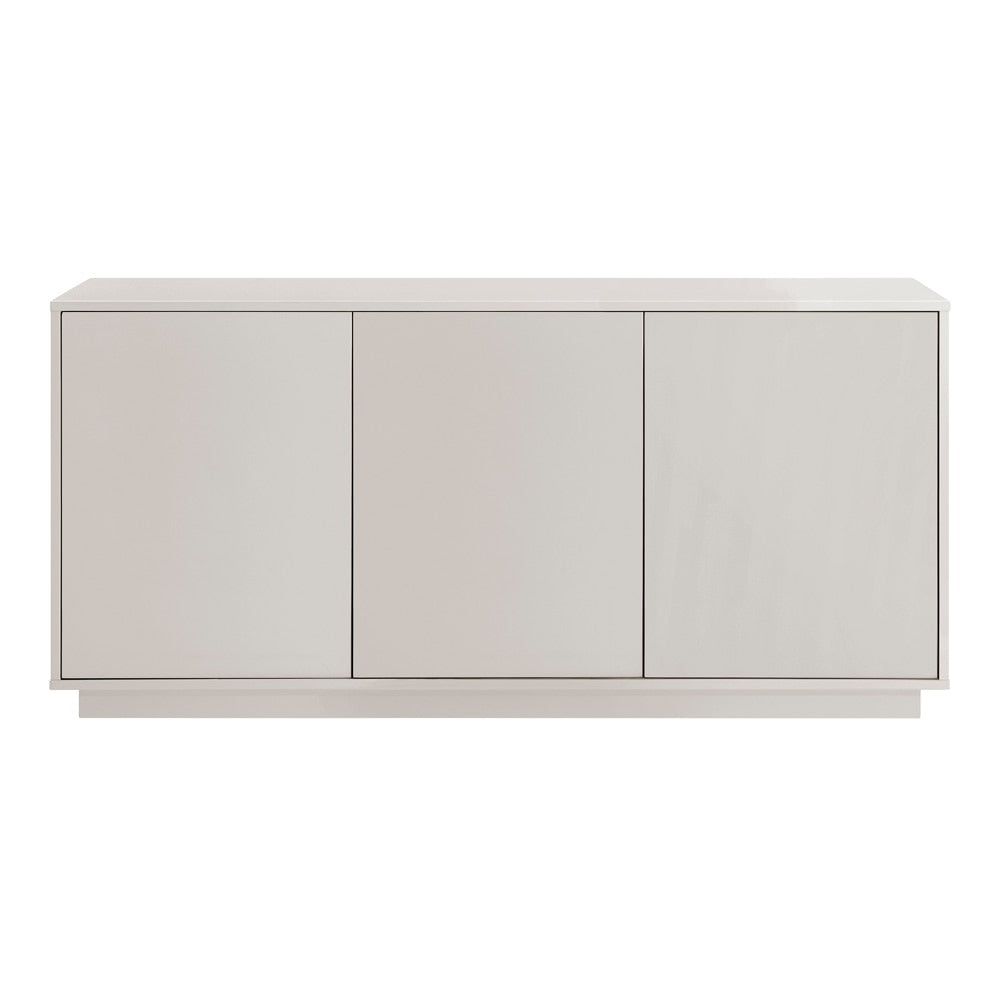 Euro Style - Tresero 65inW Sideboard, High Gloss Warm Gray - 90645-WMGRY veiw 1