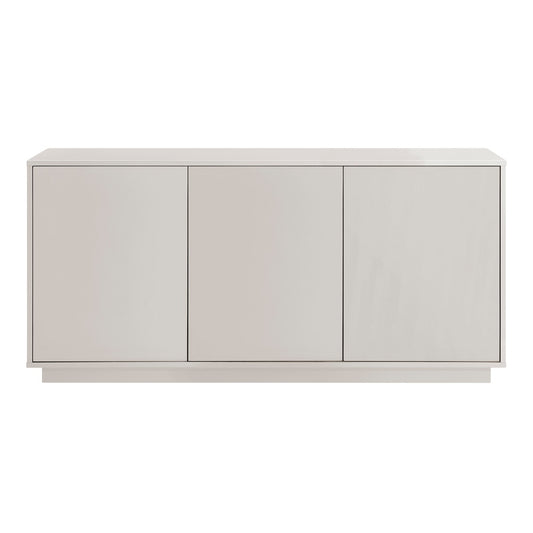 Euro Style - Tresero 65inW Sideboard, High Gloss Warm Gray - 90645-WMGRY veiw 1