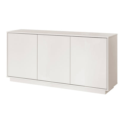 Euro Style - Tresero 65inW Sideboard, High Gloss Warm Gray - 90645-WMGRY veiw 2