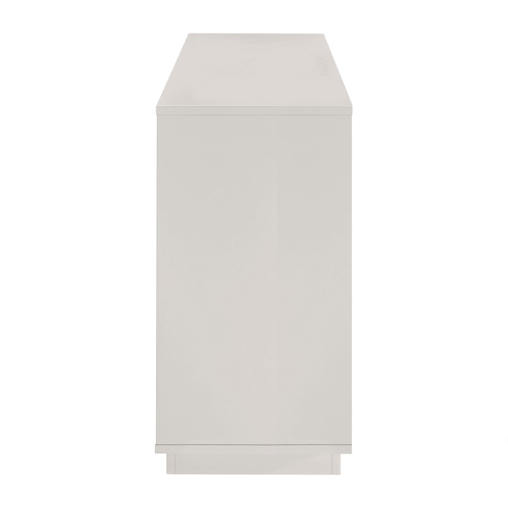 Euro Style - Tresero 65inW Sideboard, High Gloss Warm Gray - 90645-WMGRY veiw 4