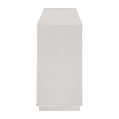 Euro Style - Tresero 65inW Sideboard, High Gloss Warm Gray - 90645-WMGRY veiw 4