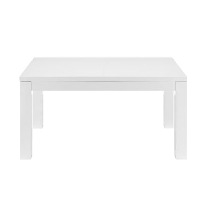 Euro Style - Tresero 80inW Extension Dining Table, High Gloss White - 90659WHT-KIT veiw 4