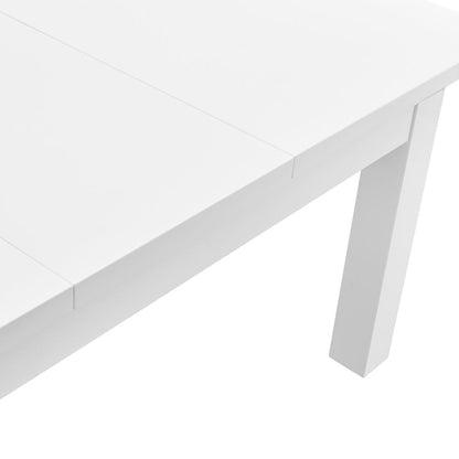 Euro Style - Tresero 80inW Extension Dining Table, High Gloss White - 90659WHT-KIT veiw 6