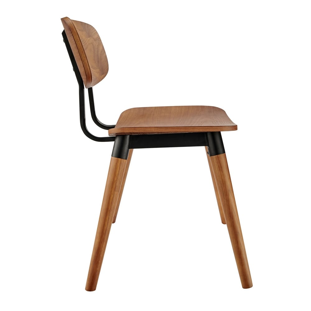 Euro Style - Vega Wood Side Chairs, Walnut/Matte Black - Set of 2 - 91050-WAL veiw 4