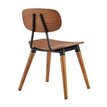 Euro Style - Vega Wood Side Chairs, Walnut/Matte Black - Set of 2 - 91050-WAL veiw 5