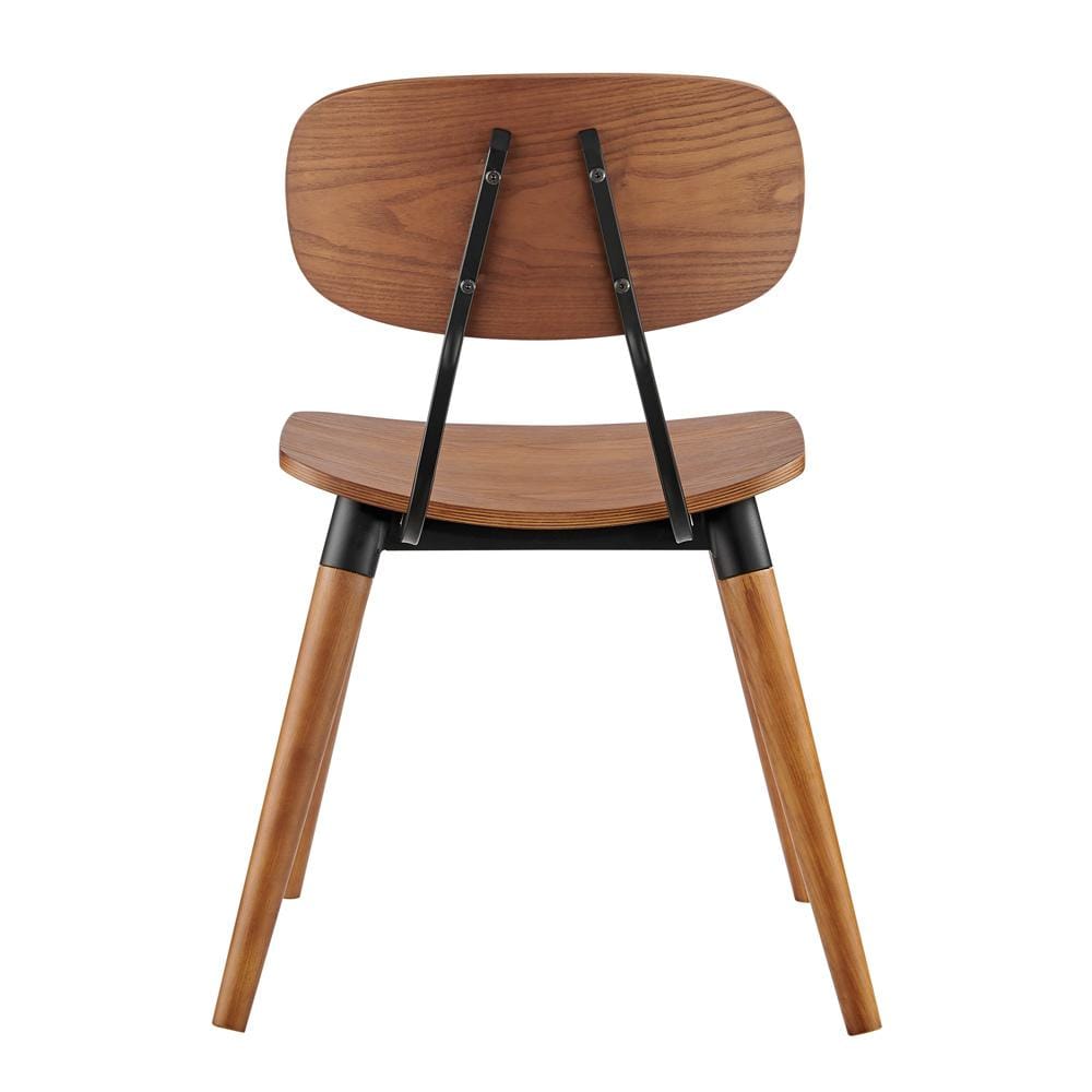 Euro Style - Vega Wood Side Chairs, Walnut/Matte Black - Set of 2 - 91050-WAL veiw 6