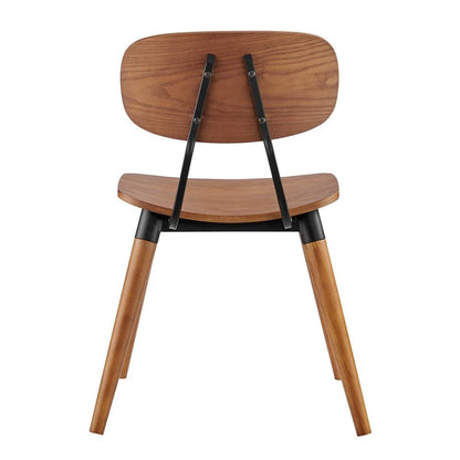 Euro Style - Vega Wood Side Chairs, Walnut/Matte Black - Set of 2 - 91050-WAL veiw 6