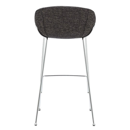 Euro Style - Zach Bar Stool, Black/Chrome - Set of 2 - 30455BLK veiw 6