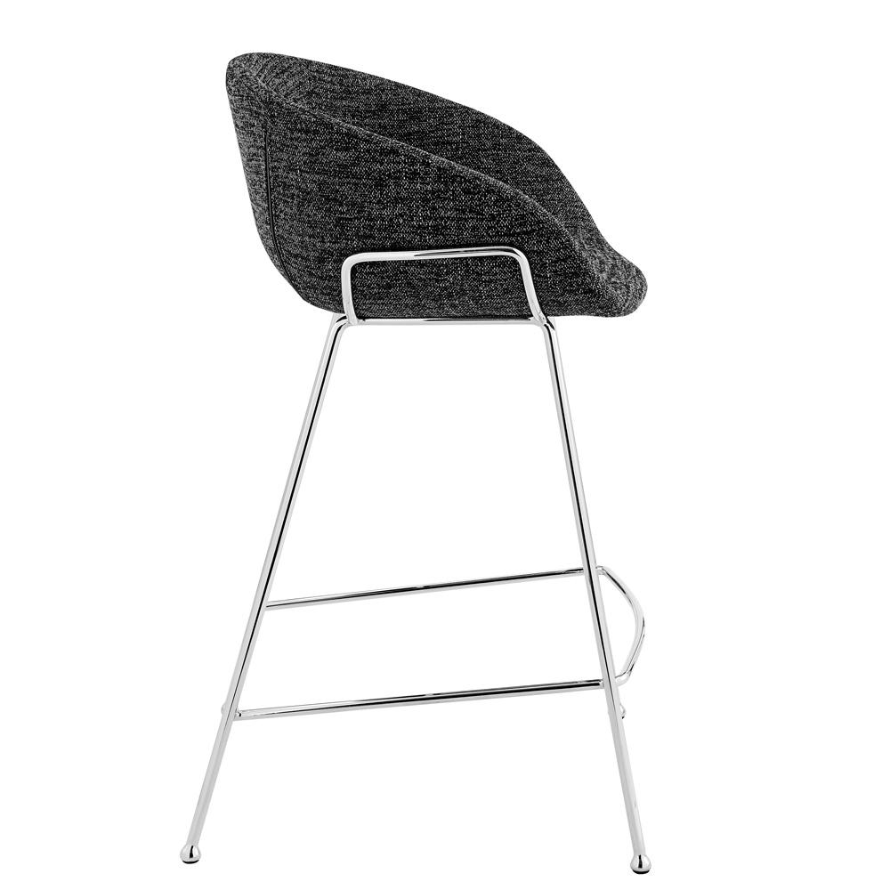 Euro Style - Zach Counter Stool, Black/Chrome - Set of 2 - 30457BLK veiw 4