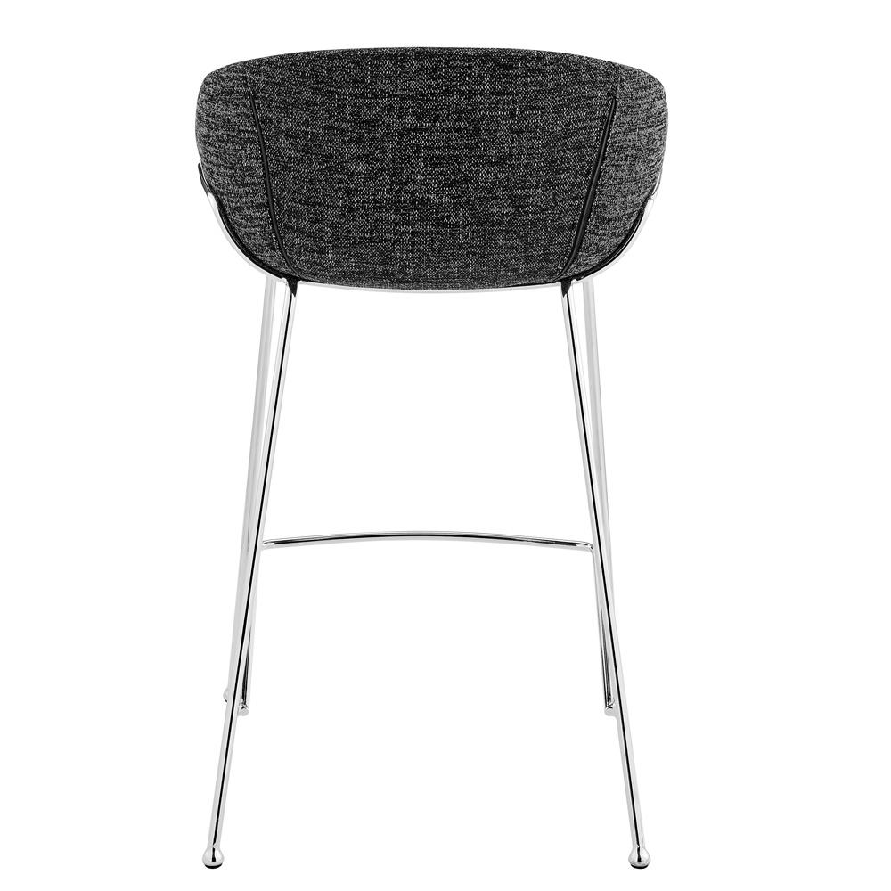 Euro Style - Zach Counter Stool, Black/Chrome - Set of 2 - 30457BLK veiw 6