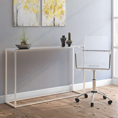Euro Style - Chloe Office Chair in Clear with Chromed Steel Base - 80943CLR veiw 5