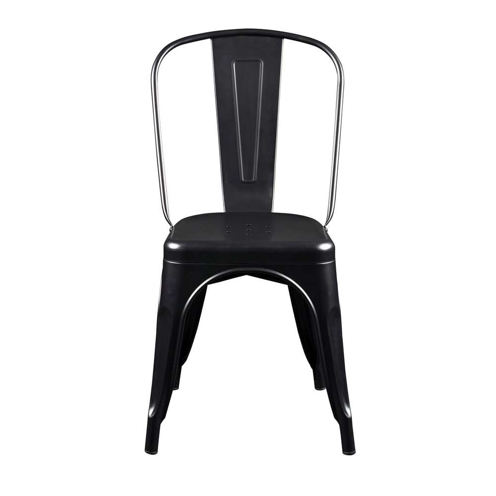 Euro Style - Corsair Stacking Side Chair in Matte Black (Set of 4) - 94210MTBLK veiw 1