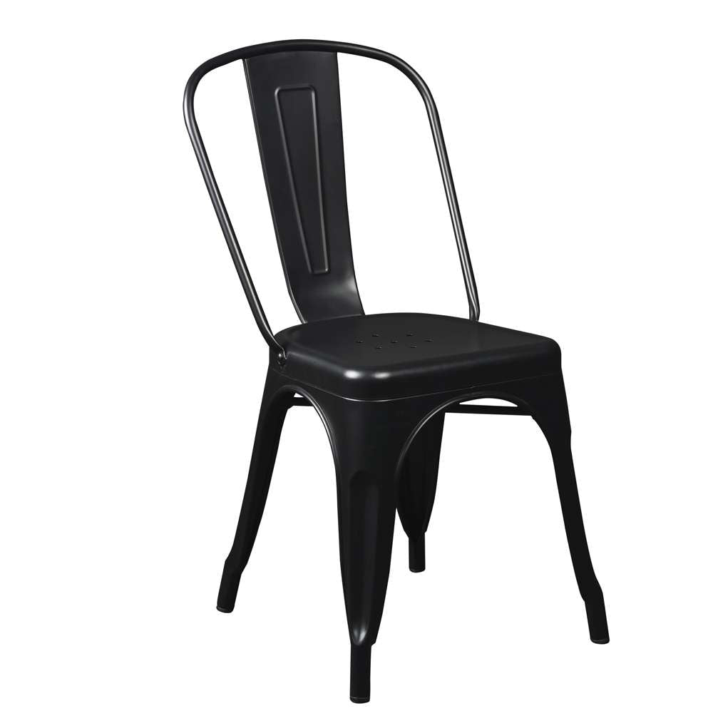 Euro Style - Corsair Stacking Side Chair in Matte Black (Set of 4) - 94210MTBLK veiw 2