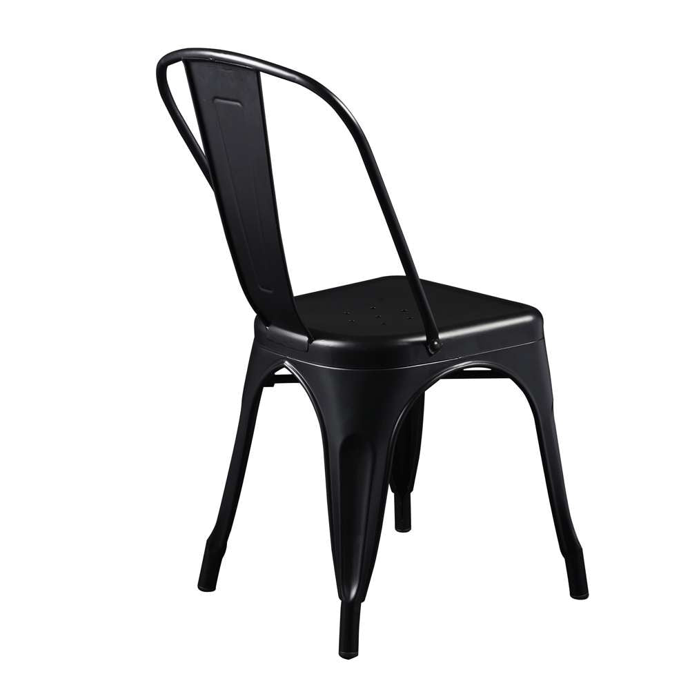 Euro Style - Corsair Stacking Side Chair in Matte Black (Set of 4) - 94210MTBLK veiw 4