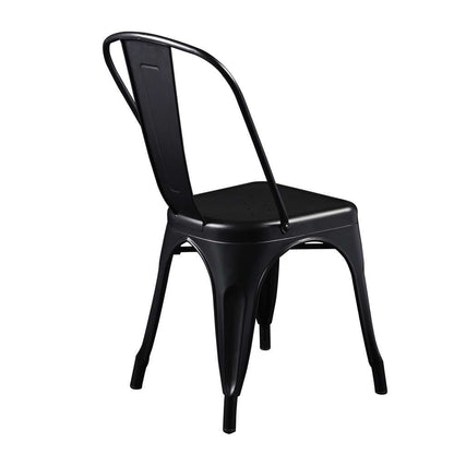 Euro Style - Corsair Stacking Side Chair in Matte Black (Set of 4) - 94210MTBLK veiw 4