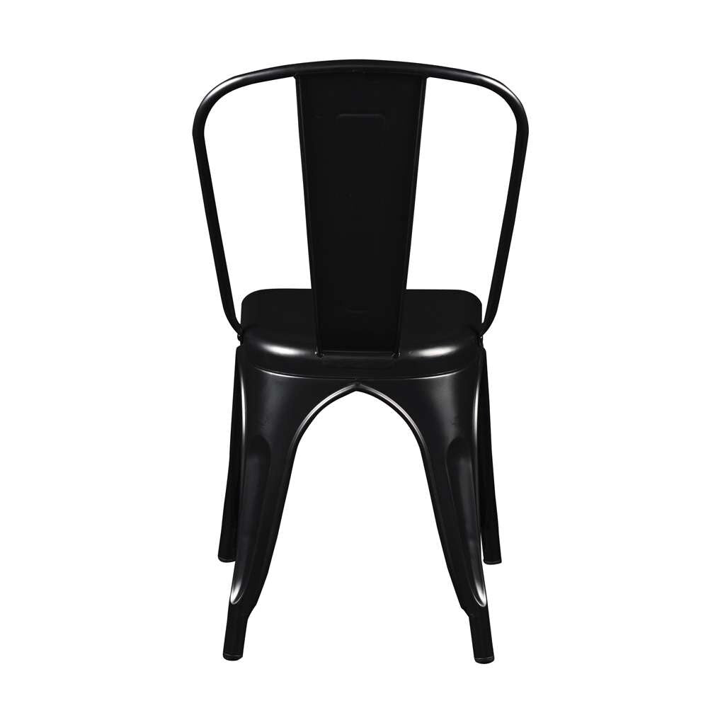 Euro Style - Corsair Stacking Side Chair in Matte Black (Set of 4) - 94210MTBLK veiw 5