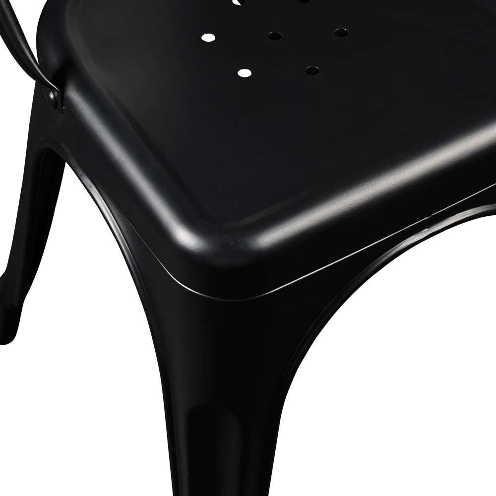 Euro Style - Corsair Stacking Side Chair in Matte Black (Set of 4) - 94210MTBLK veiw 6