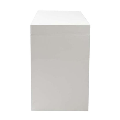 Euro Style - Donald Desk in White with Two Drawers - 90308WHT veiw 3