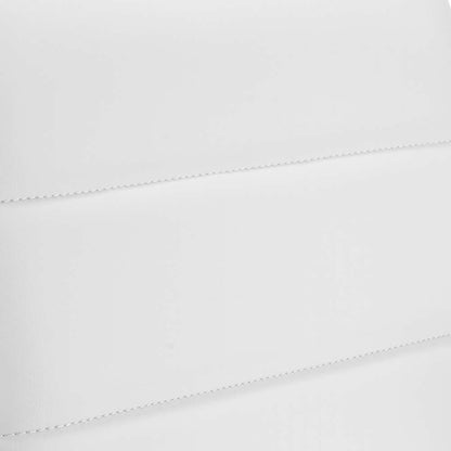 Euro Style - Leander Low Back Office Chair in White with Matte Black Armrests/Base - 10682-WHT veiw 8