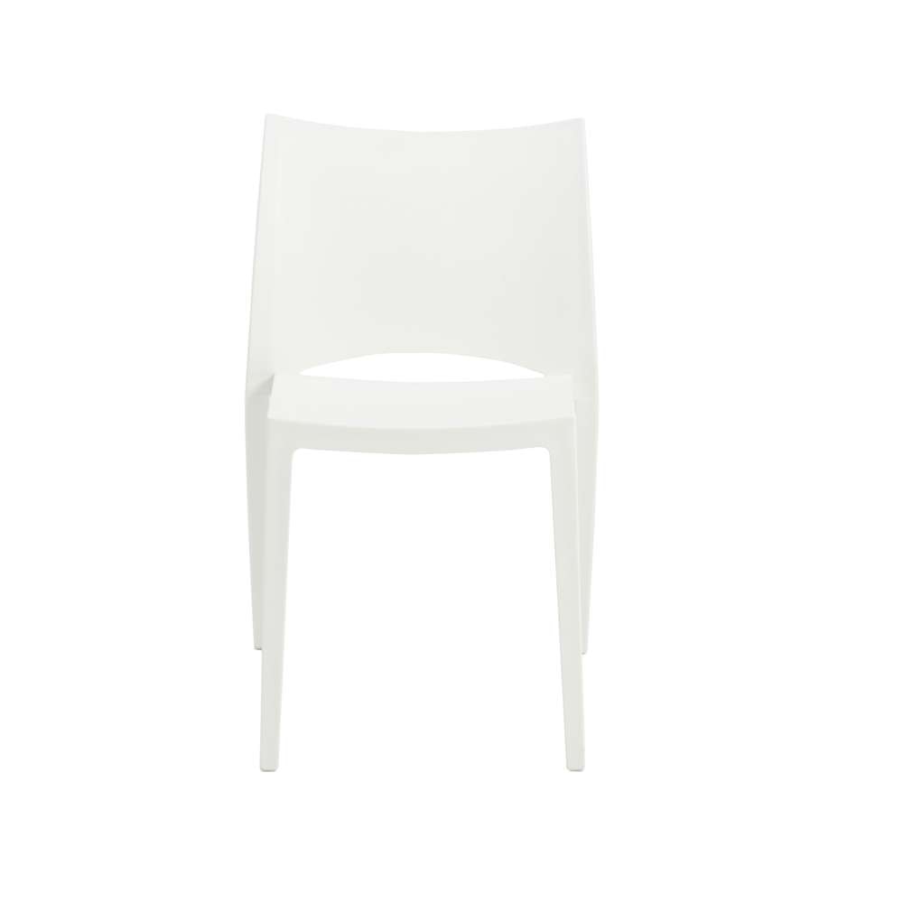 Euro Style - Leslie Stacking Side Chair in White (Set of 2) - 90034WHT-MP2 veiw 1