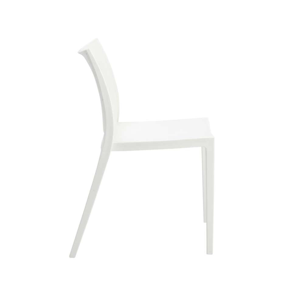 Euro Style - Leslie Stacking Side Chair in White (Set of 2) - 90034WHT-MP2 veiw 3