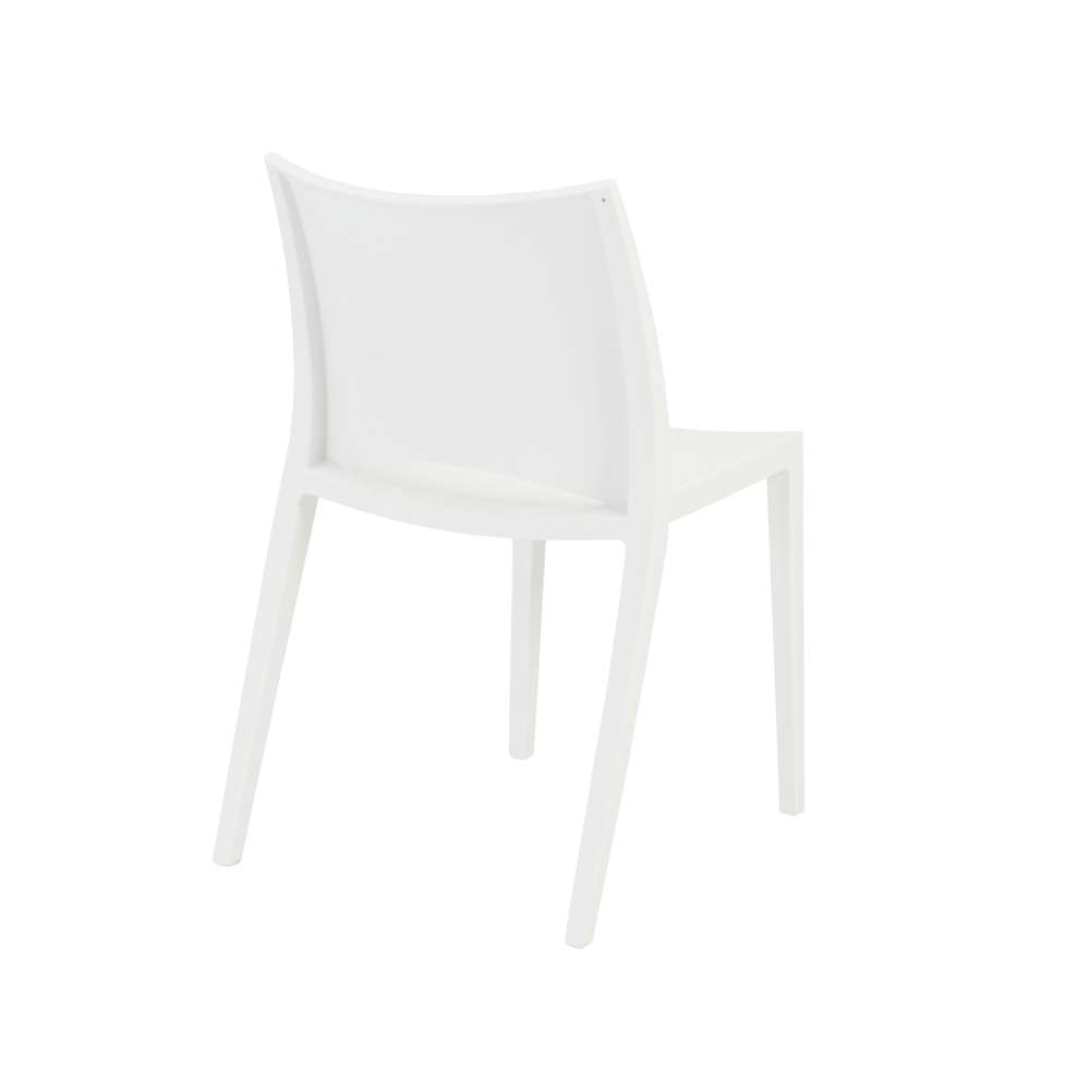 Euro Style - Leslie Stacking Side Chair in White (Set of 2) - 90034WHT-MP2 veiw 4